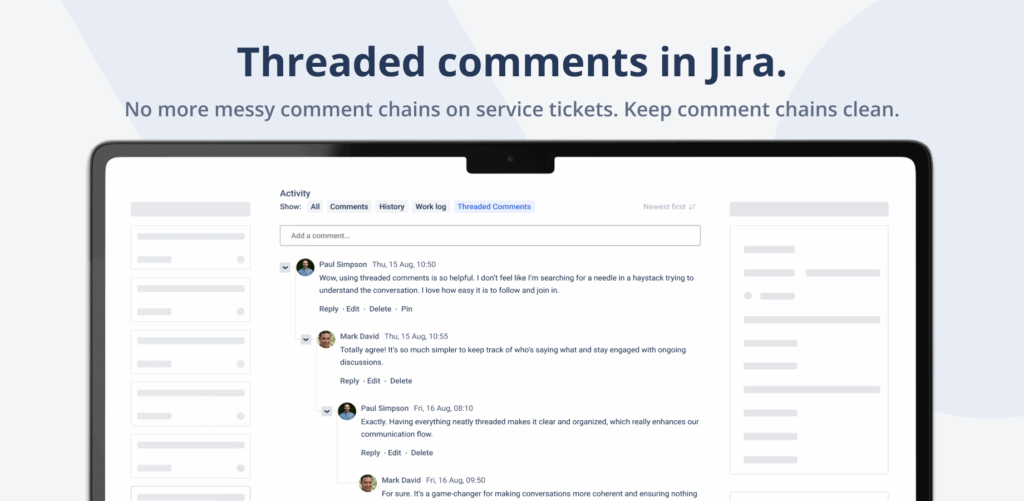 Threaded Comments in Jira &ndash; Organize Discussion Threads